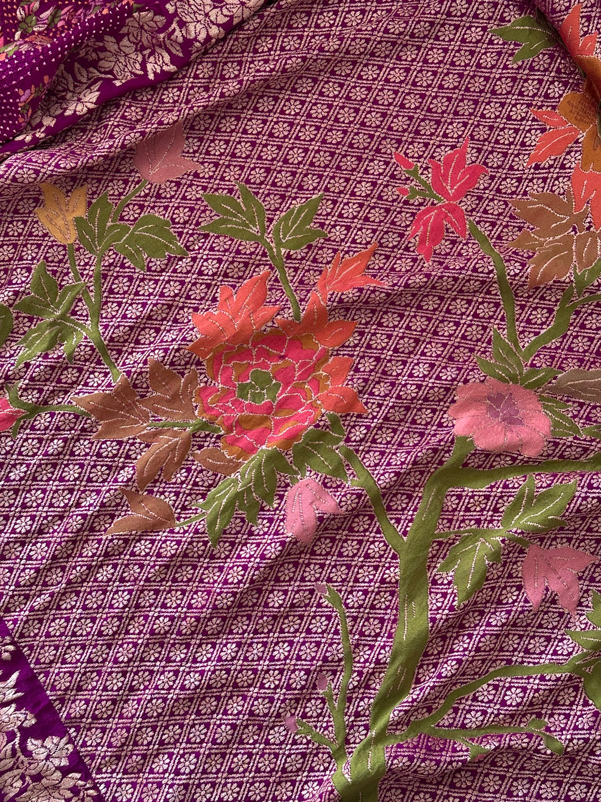 pure-banarasi-bandhani-georgette-saree