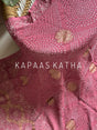 Banarasi Georgette Bandhani Dupatta with Chikankari Embroidery | Kapaas Katha
