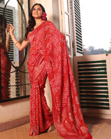 pure-bandhani-saree-featuring-classic-dotted-motifs