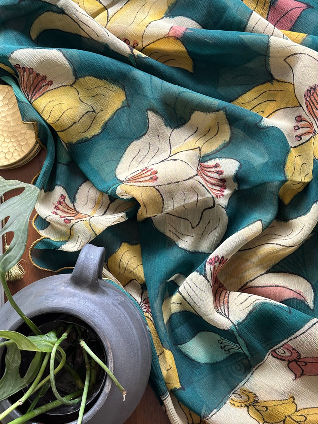 pure-chiffon-kalamkari-dupatta-delicate-allure