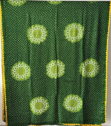 Pure Gajji Silk Circular Theme Bandhani Saree