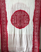 pure-gajji-silk-offwhite-red-rasmandal-circle-bandhani-saree