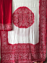 pure-gajji-silk-offwhite-red-rasmandal-circle-bandhani-saree