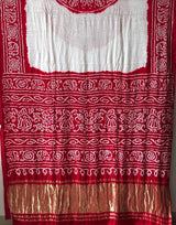 pure-gajji-silk-offwhite-red-rasmandal-circle-bandhani-saree