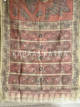 pure-kalamkari-organza-saree-luminous-legacy
