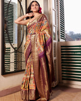 pure-kanjivaram-saree-with-kalamkari-story-panel