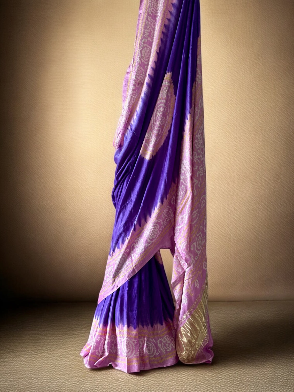 purple-and-pink-theme-pure-gajji-silk-bandhani-saree