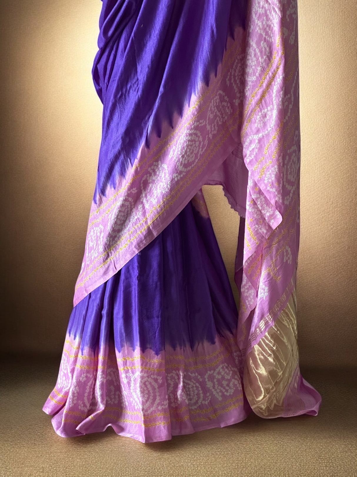 purple-and-pink-theme-pure-gajji-silk-bandhani-saree