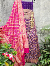 purple-pure-banarsi-georgette-bandhani-lehenga-with-dupatta
