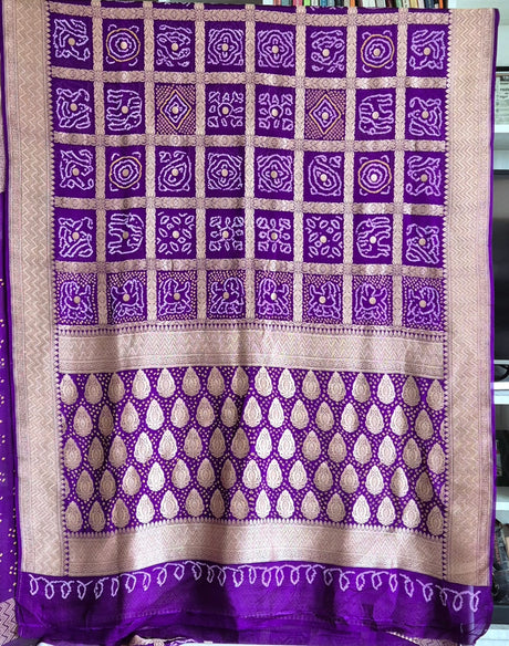 purple-violet-pure-banarasi-georgette-gharchola-bandhani-saree
