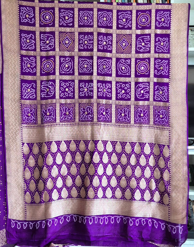purple-violet-pure-banarasi-georgette-gharchola-bandhani-saree