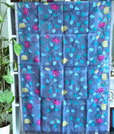 Handloom Purpulish Blue Muslin Silk Jamdani Dupatta