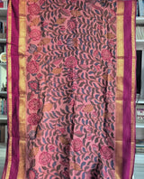 Pushpakatha Cotton Kalamkari Saree