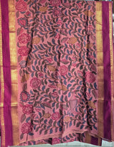 Pushpakatha Cotton Kalamkari Saree