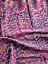 Pushpakatha Cotton Kalamkari Saree