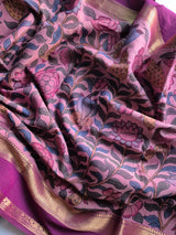 Pushpakatha Cotton Kalamkari Saree