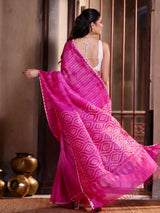 queens-melody-dual-pink-matka-silk-bandhani-saree