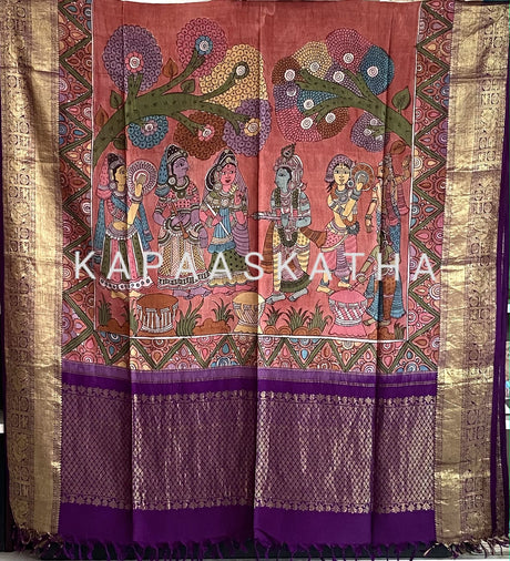 radha-krishna-kanjeevaram-silk-kalamkari-dupatta-holi
