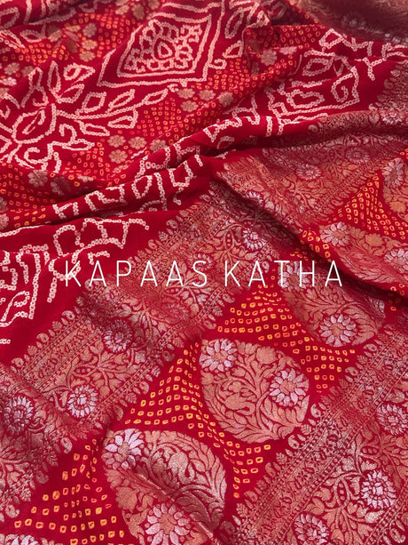 radiant-handloom-pure-bandhani-georgette-saree
