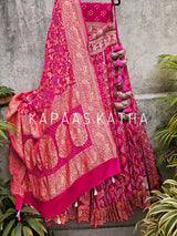 pink-magenta-banarasi-georgette-bandhani-lehenga