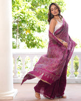 rangdeep-crimson-munga-silk-bandhani-saree-with-multicoloured-bandhani