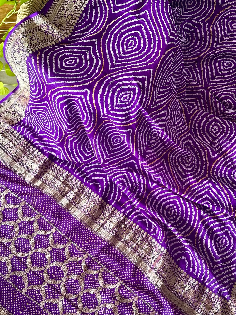 rangmayi-vibrant-purple-violet-handloom-pure-banarasi-georgette-bandhani-saree
