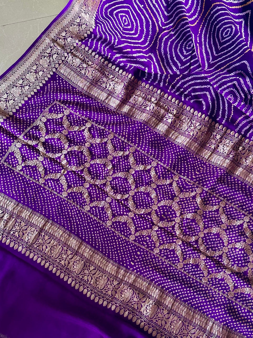 rangmayi-vibrant-purple-violet-handloom-pure-banarasi-georgette-bandhani-saree