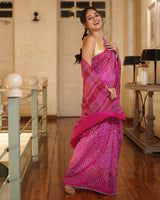 rani-pink-munga-silk-multicolour-bandhani-saree