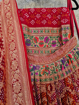 red-banarasi-georgette-meenakari-bandhani-lehenga-with-dupatta