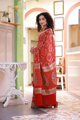 Super Exclusive Handloom Banarsi Georgette Bandhani Saree
