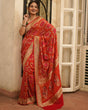 red-banarasi-georgette-meenakari-bandhani-saree