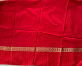red-border-floral-kanjivaram-kalamkari-saree-over-shoulder-pallu