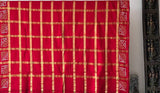 Traditional Red Cotton Gharchola Bandhani Saree