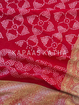 red-exquisite-handloom-banarasi-georgette-bandhani-saree
