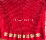 red-exquisite-handloom-banarasi-georgette-bandhani-saree