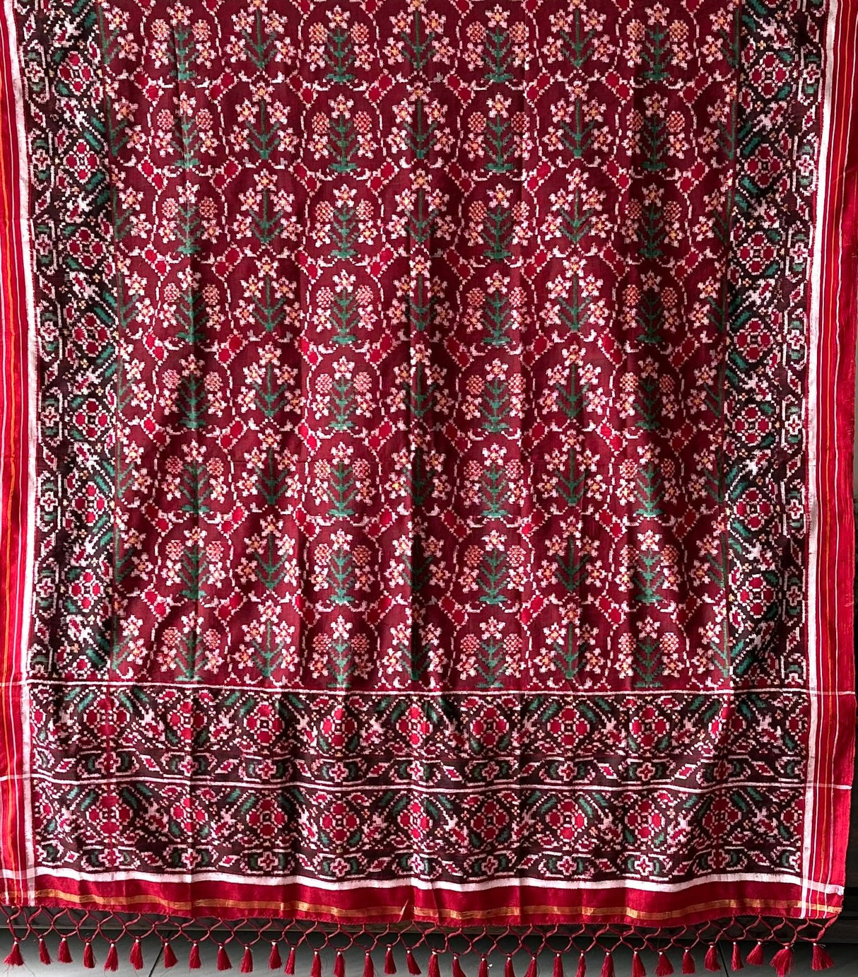 Pure Silk Double Ikat/Patan Patola Dupatta