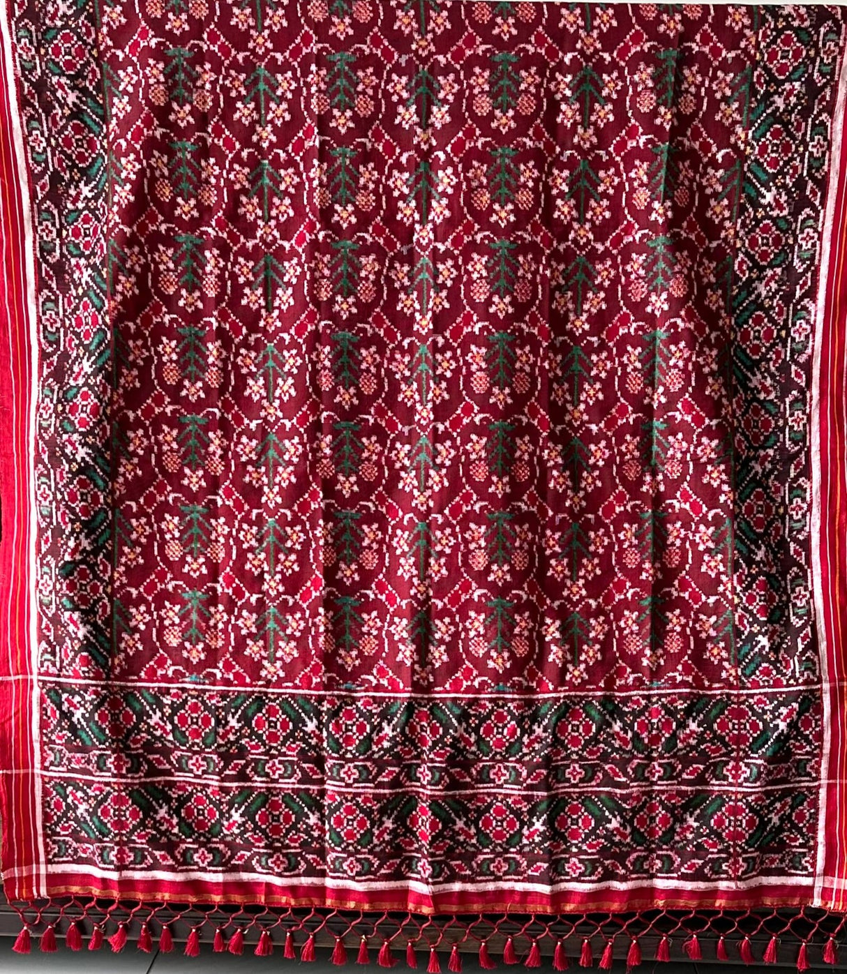 Pure Silk Double Ikat/Patan Patola Dupatta