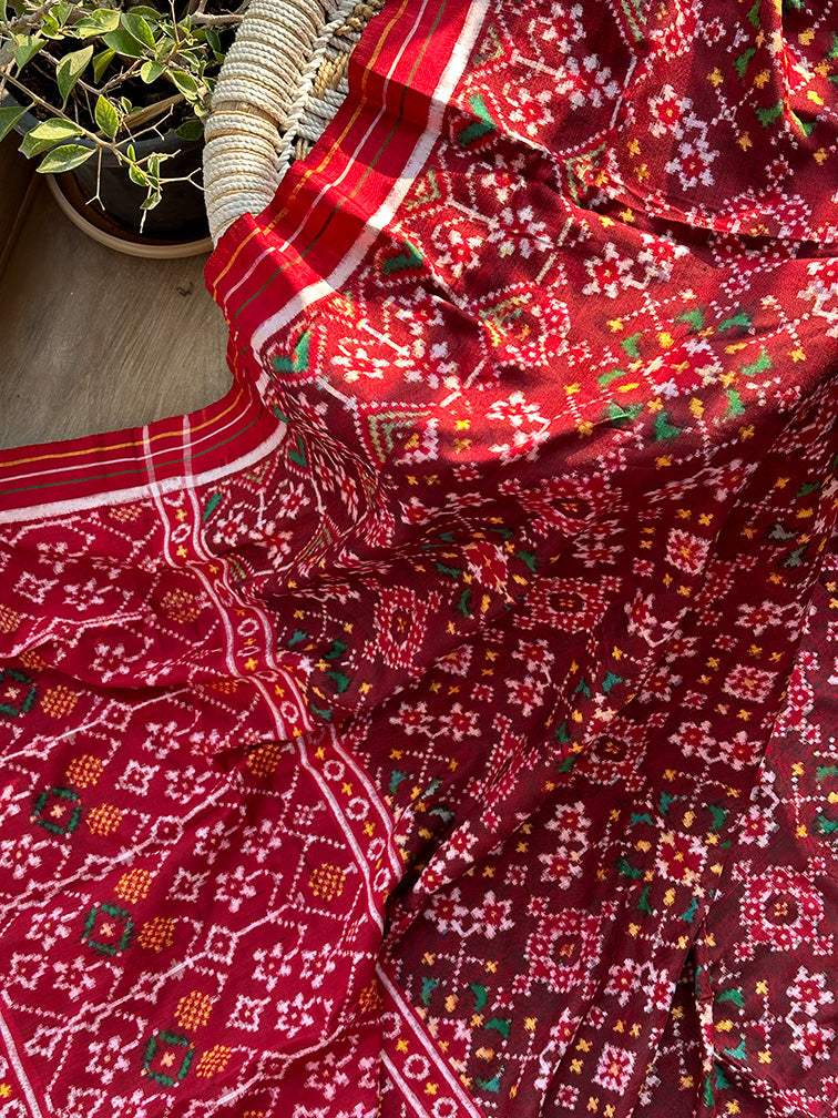 Pure Silk Double Ikat/Patan Patola Dupatta