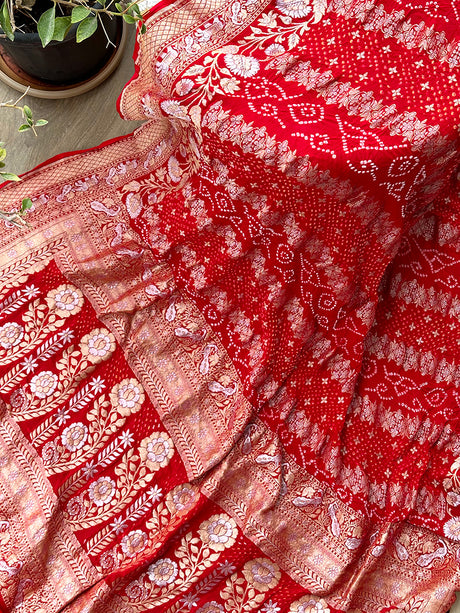 red_super_exclusive_meenakari_bandhani_dupatta