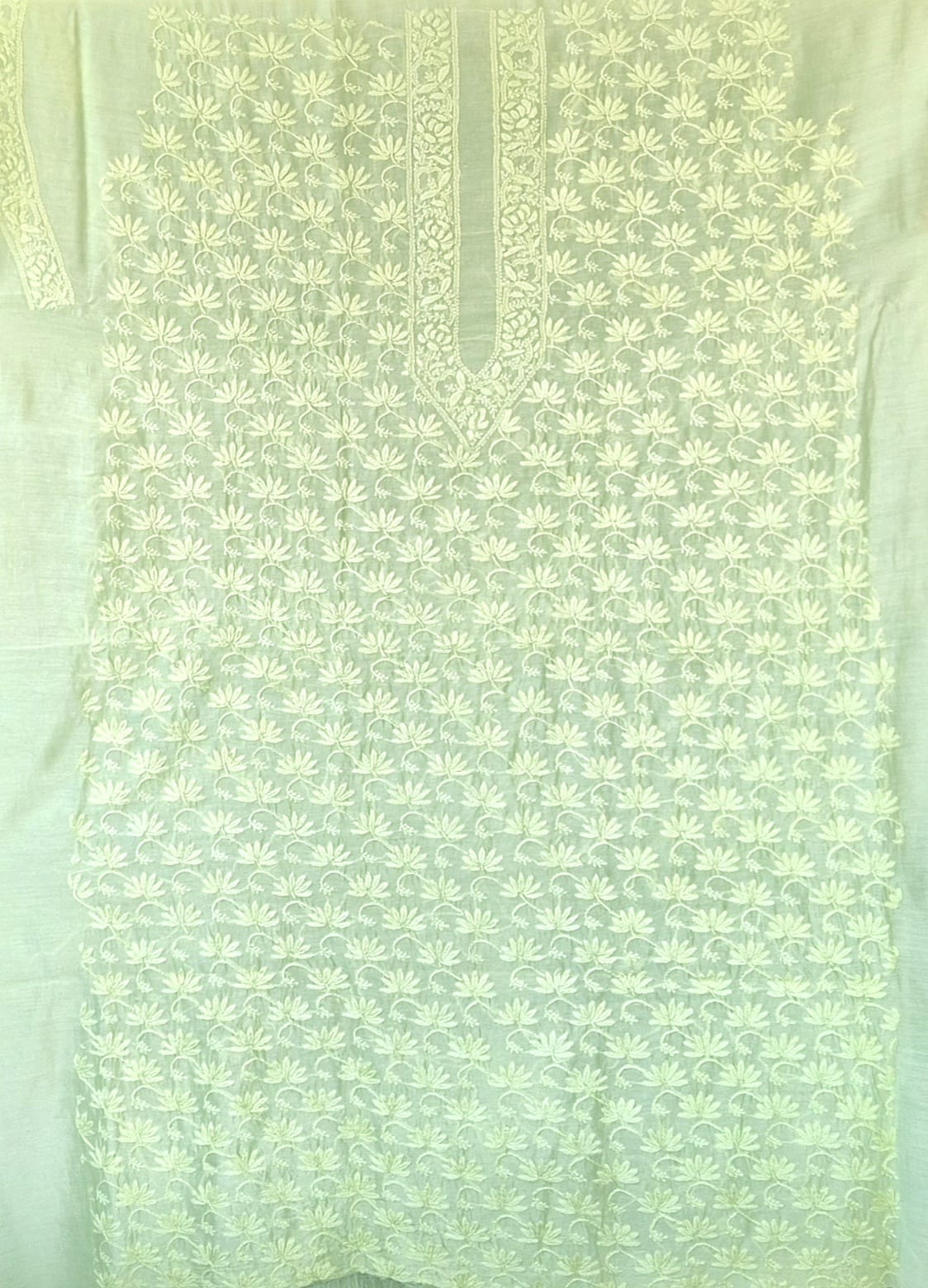riwayat-chikankari-mulmul-mens-kurta-fabric-gents-mint-green