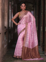 rosewood-checks-chanderi-silk-bandhani-saree
