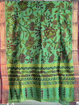 Rustica Bloom Cotton Kalamkari Saree