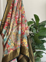sacred-artistry-pure-kanjivaram-silk-kalamkari-saree