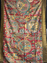 sacred-artistry-pure-kanjivaram-silk-kalamkari-saree