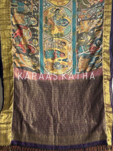 sacred-artistry-pure-kanjivaram-silk-kalamkari-saree