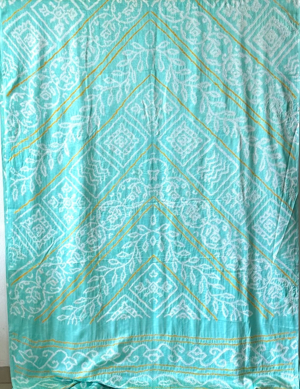 Aqua Bliss Pure Gajji Silk Bandhani Saree