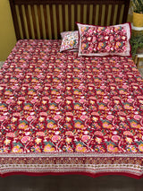 serene-retreat-blockprint-cotton-bedsheet