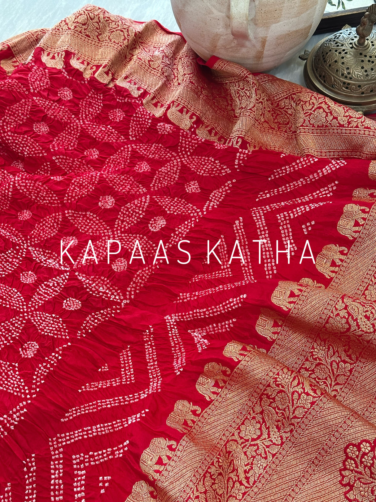 soft-silk-bandhani-saree-draped-elegantly