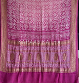 Bandhani Handloom Banarasi Georgette Saree