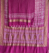 Bandhani Handloom Banarasi Georgette Saree
